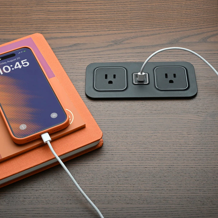Brandstand BPEMD2 CubieMod Recessed Flush Mount Power Strip with Outlets and USB Ports 1-Year Warranty