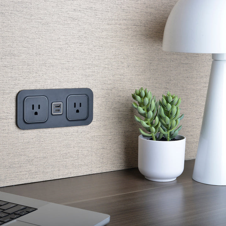 Brandstand BPEMD2 CubieMod Recessed Flush Mount Power Strip with Outlets and USB Ports 1-Year Warranty