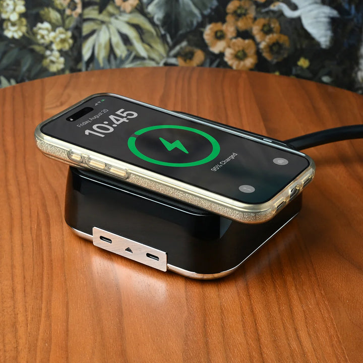 Brandstand BPEVA CubieVia Power Hub with 2 USB, Tabletop Wireless Charging, 1-Year Warranty