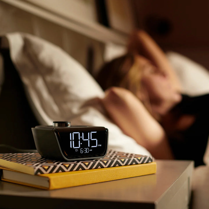 Brandstand BPECW CubieWink Alarm Clock with 2 USB, Battery Backup, 1-Year Warranty