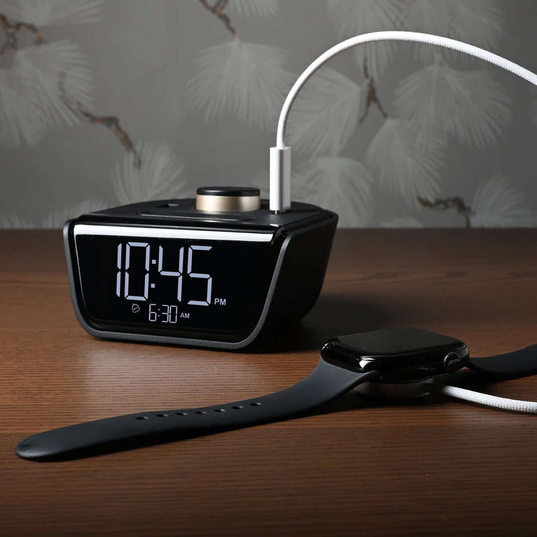 Brandstand BPECW CubieWink Alarm Clock with 2 USB, Battery Backup, 1-Year Warranty