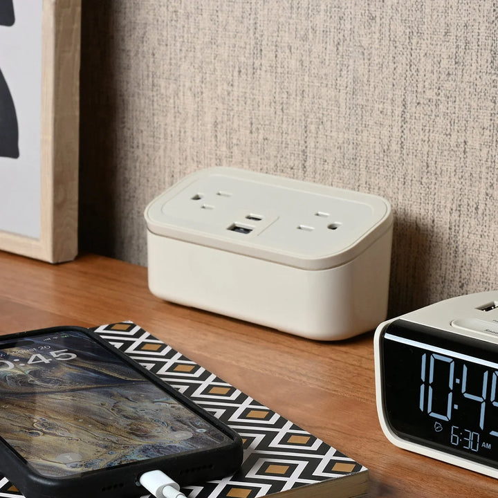 Brandstand BPECM CubieMini Power Hub with 2 USB, Power Outlets, 1-Year Warranty