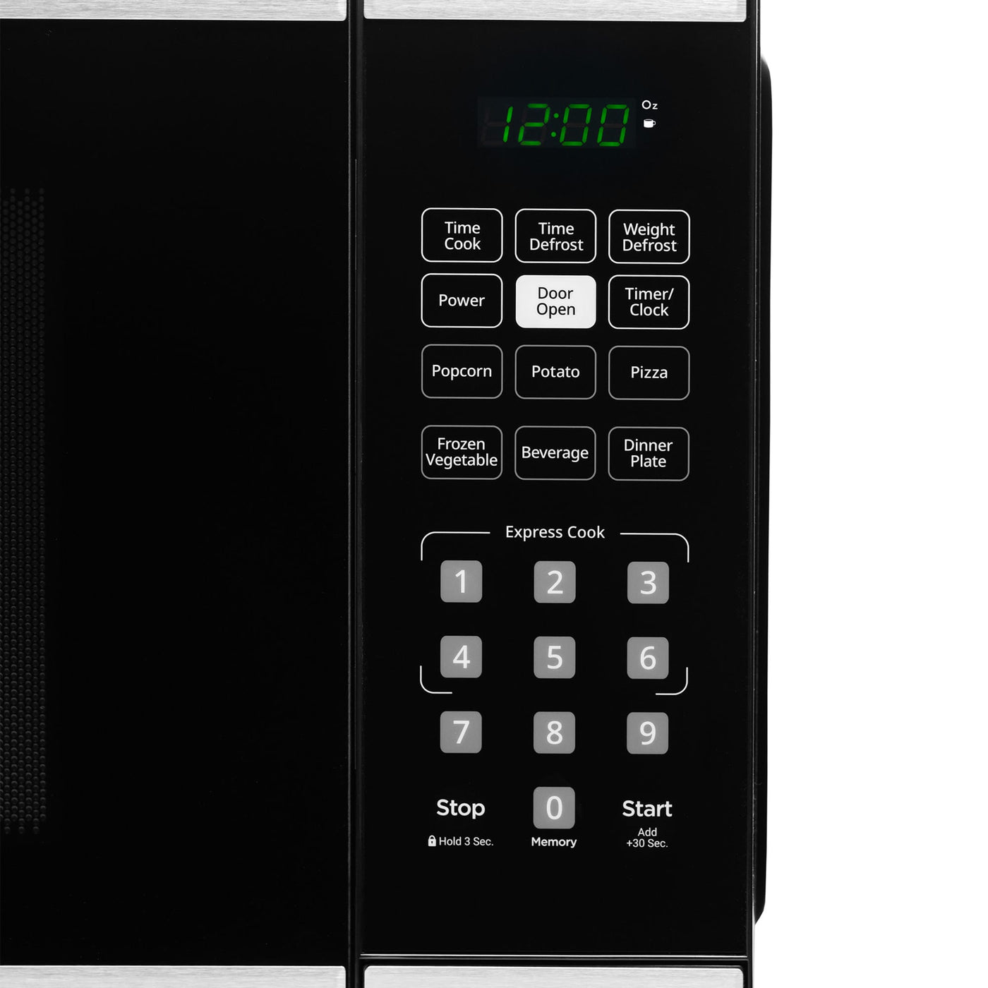 Danby DBMW1126BBS Countertop Microwave, 1.1 Cu. Ft., 900W, with 6 auto cook options and 1-Year Warranty in stainless steel