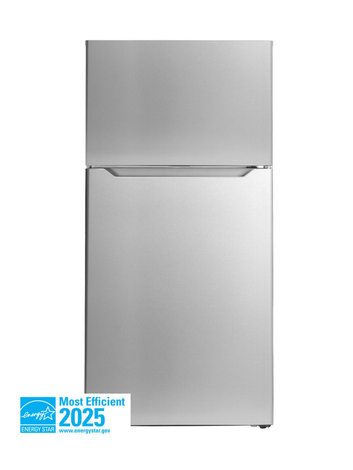 Danby DFF142E1SSDB 14.2 cu. ft. Apartment Size Fridge Top Mount in Stainless Steel