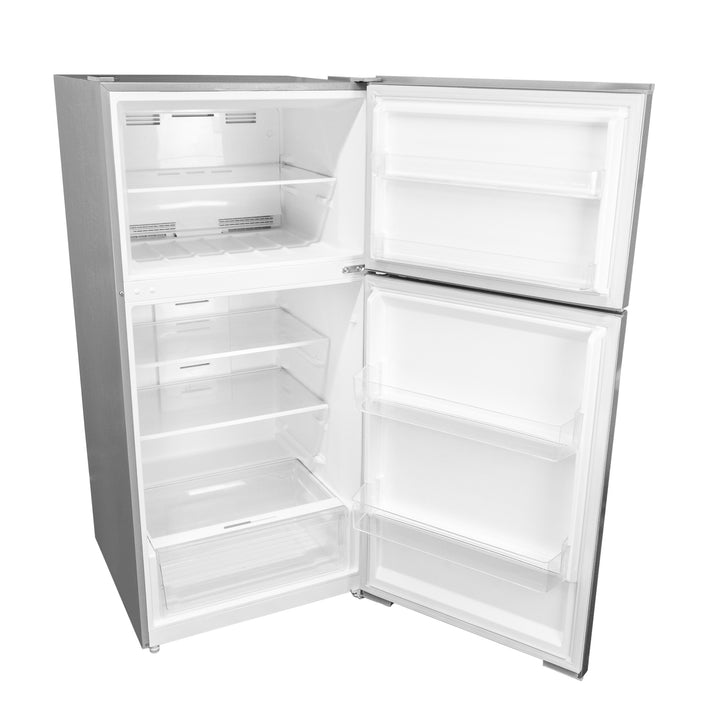 Danby DFF142E1SSDB 14.2 cu. ft. Apartment Size Fridge Top Mount in Stainless Steel