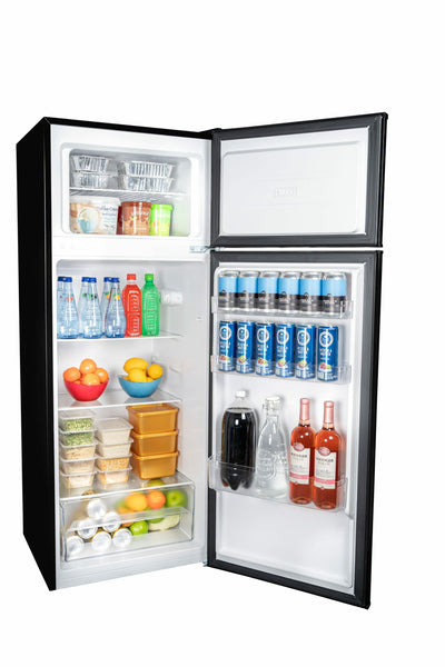 Danby DPF074B2BDB-6 7.4 cu ft. Apartment Size Fridge Top Mount in Black with 1 year warranty