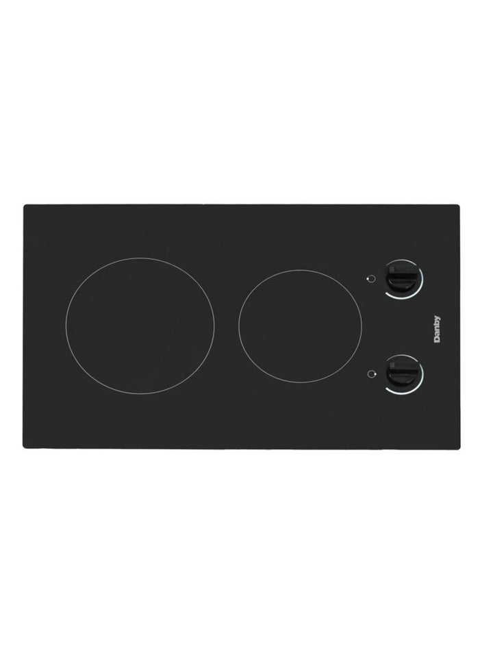 Danby DRC14A1BD 14″ Built-In Radiant 2 Burner Cooktop in Black for small spaces with 3 year warranty
