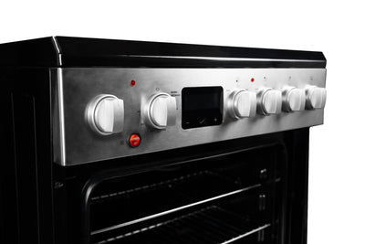 Danby DRCA240BSS 24-in TruAirFry Smooth top Slide-in Electric Range in Stainless Steel