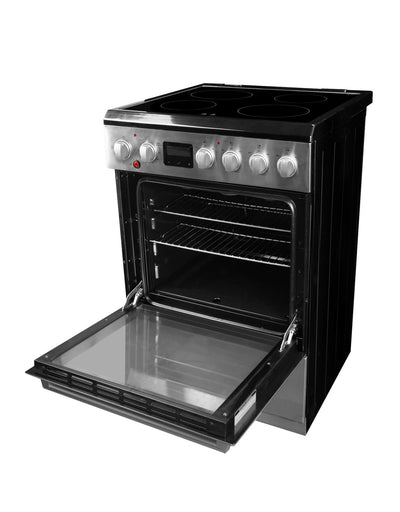 Danby DRCA240BSS 24-in TruAirFry Smooth top Slide-in Electric Range in Stainless Steel