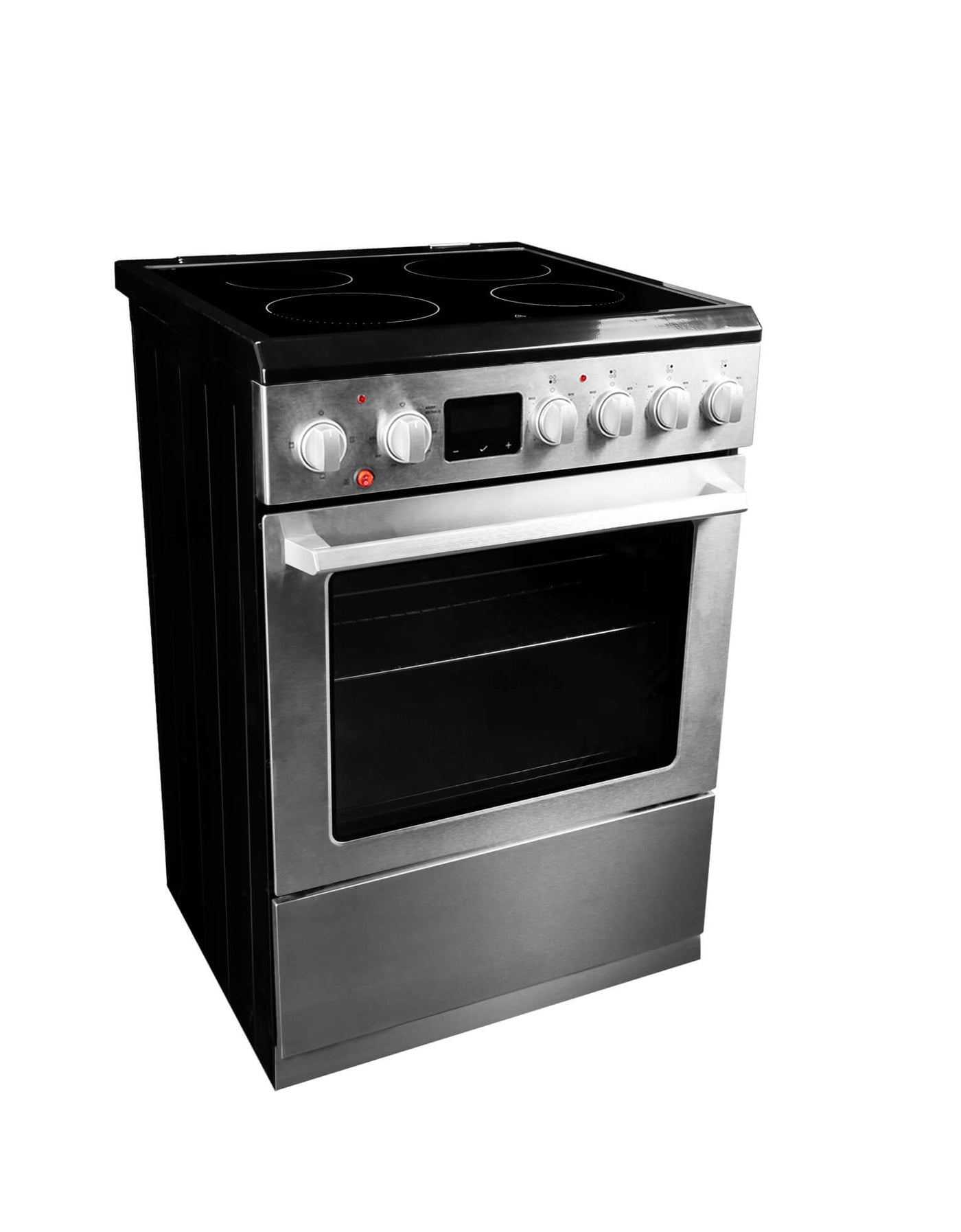 Danby DRCA240BSS 24-in TruAirFry Smooth top Slide-in Electric Range in Stainless Steel