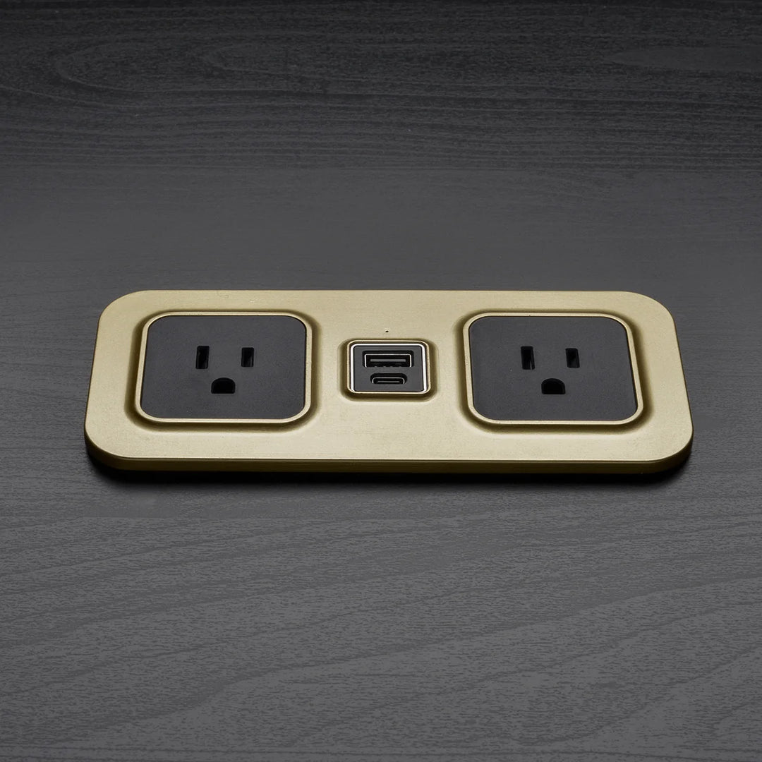 Brandstand BPEMD2 CubieMod Recessed Flush Mount Power Strip with Outlets and USB Ports 1-Year Warranty