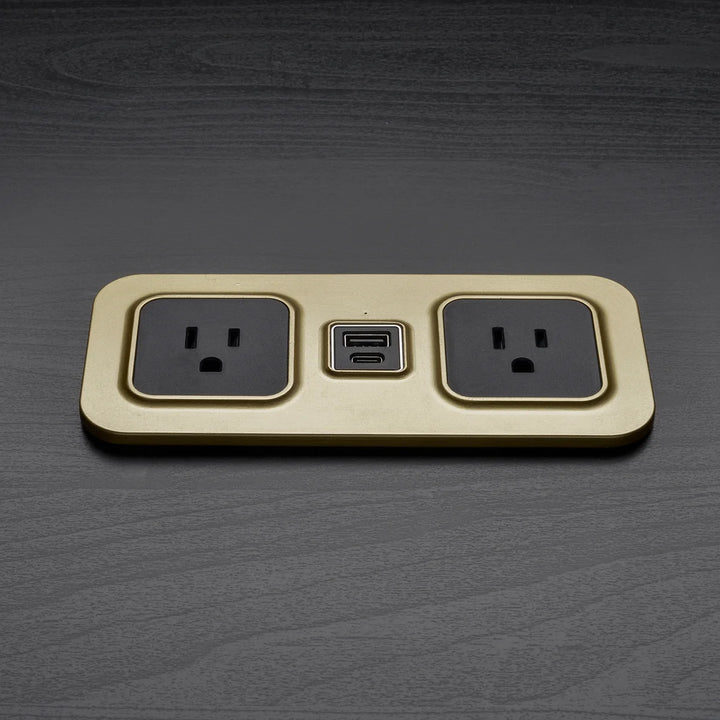 Brandstand BPEMD2 CubieMod Recessed Flush Mount Power Strip with Outlets and USB Ports 1-Year Warranty