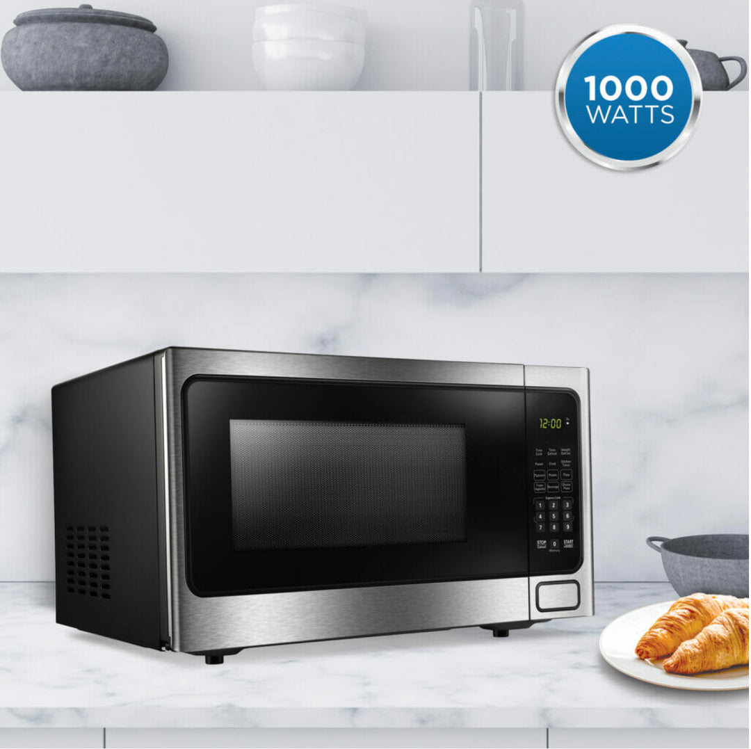 Danby DDMW1125BBS Designer 1.1 cu. ft. Countertop Microwave in Stainless Steel