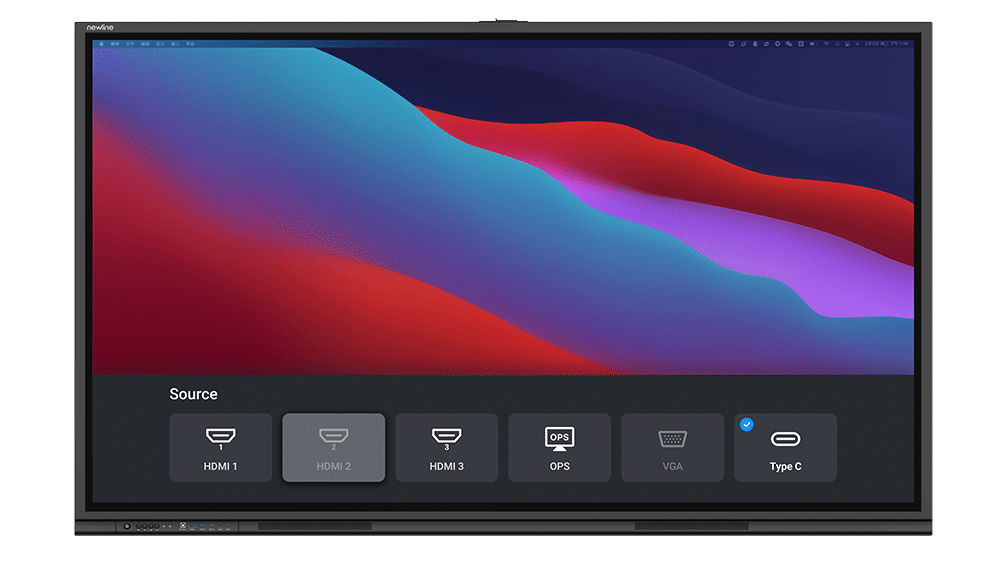Newline 86" C Series TT-8623C Plug and Play Interactive 4k Display with speakers, 450 nit Brightness and 40 points of touch