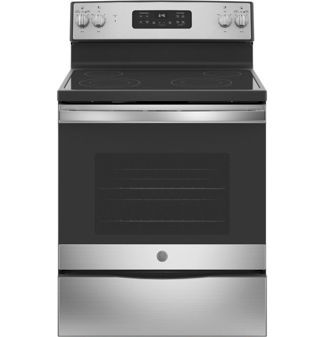 GE Appliances JB645RKSS - 30" Free-Standing 5.3 CU. FT Glass Ceramic Top Electric Range