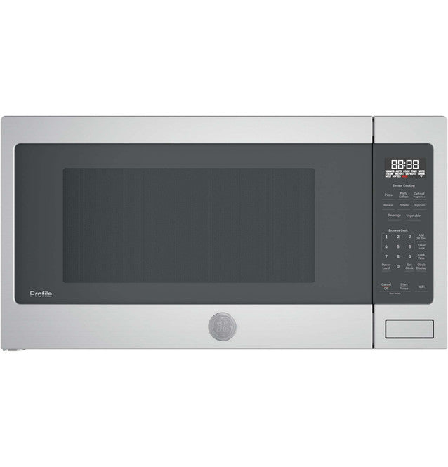 GE Profile PCST22U1WSS 2.2 Cu. Ft. Countertop Sensor Microwave Oven, ADA compliant, with 1-Year Warranty