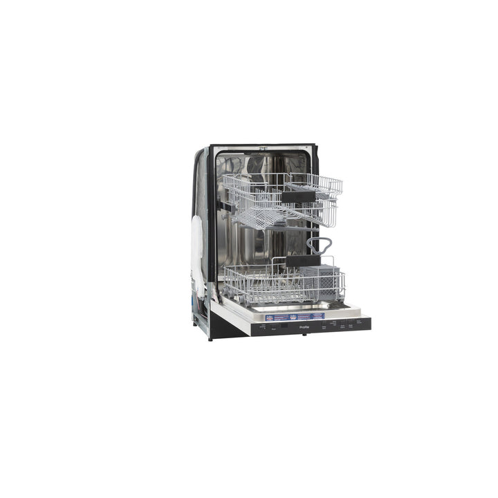 GE Appliances PDT145SGL/SSL 18" Built-In Dishwasher With 4 Wash Levels and Food disposer