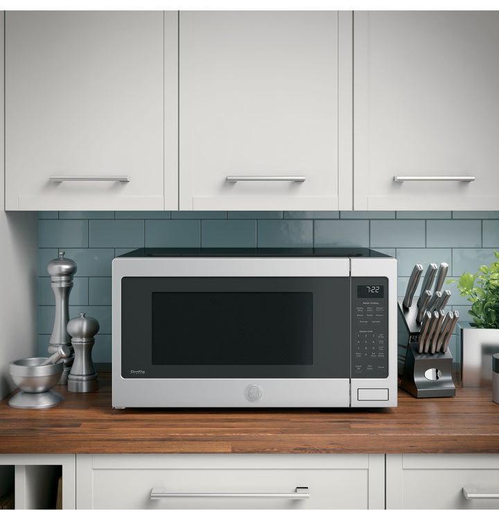 GE PES7227SLSS 2.2 Cu. Ft. 1100 Watt Countertop Sensor Microwave Oven