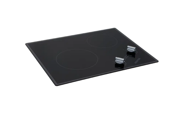 Kenyon B41706 Cooktop Glacier 2 Burner XL Cooktop Black Ceramic Glass 120V Compact 3 Year Warranty