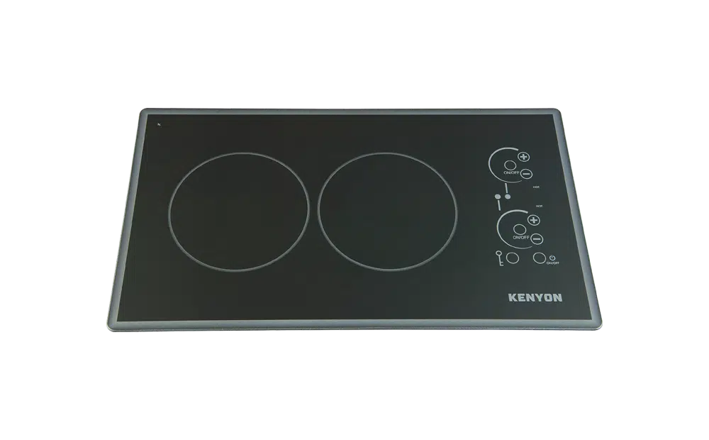 Kenyon Lite-Touch Q Cortez 2 Burner Compact Cooktop with safety features and 3 Year Warranty