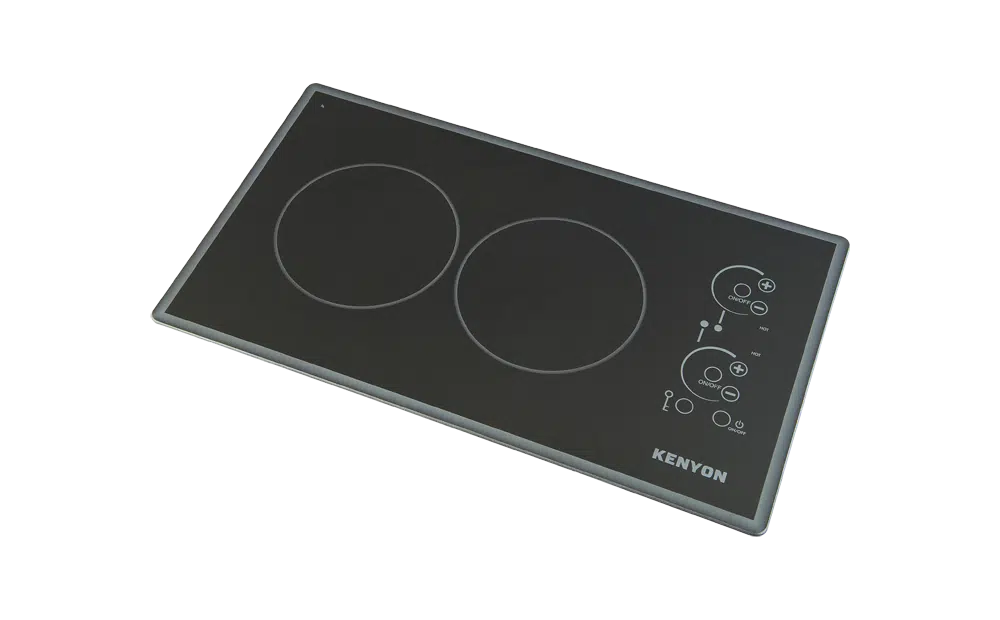 Kenyon Lite-Touch Q Cortez 2 Burner Compact Cooktop with safety features and 3 Year Warranty