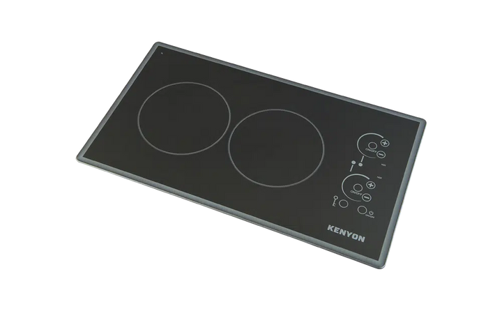 Kenyon Lite-Touch Q Cortez 2 Burner Compact Cooktop with safety features and 3 Year Warranty