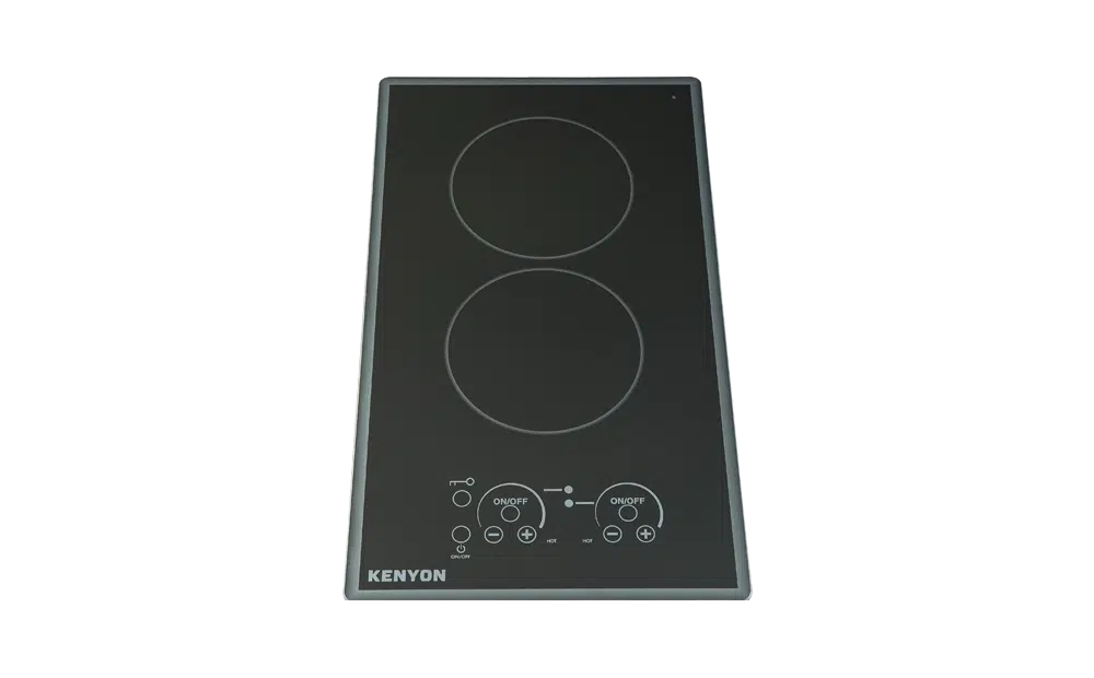 Kenyon Lite-Touch Q Cortez 2 Burner Compact Cooktop with safety features and 3 Year Warranty
