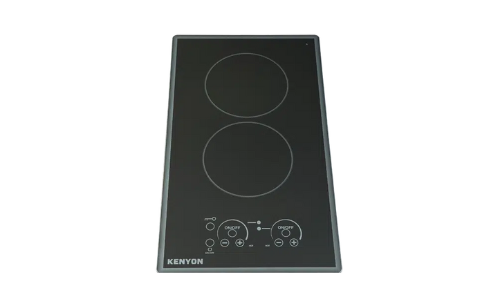 Kenyon Lite-Touch Q Cortez 2 Burner Compact Cooktop with safety features and 3 Year Warranty