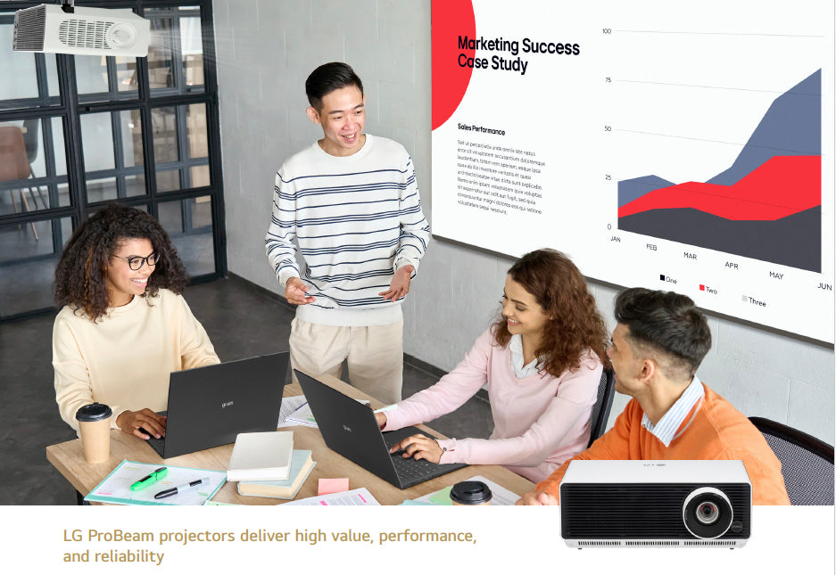 LG ProBeam BF50RG 5000 Lumen mercury-free HD Laser Projector thats virtually maintenance-free