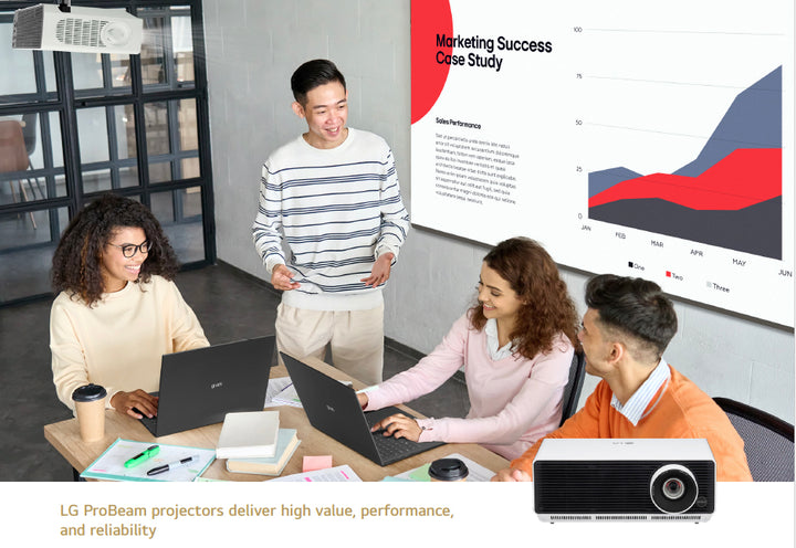 LG ProBeam BF50RG 5000 Lumen mercury-free HD Laser Projector thats virtually maintenance-free