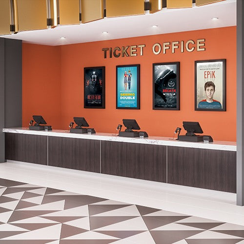 Chief LW75UWP Impact On-Wall Kiosk - Portrait 75" White - for digital signage