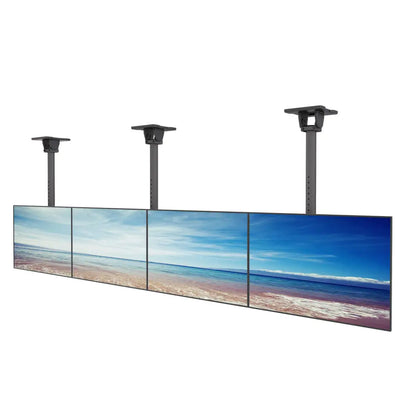 Kanto MBC411T Menu Board Ceiling Mount System for 4 Screens (Portrait or Landscape), up to 600x 400 VESA, 66lbs
