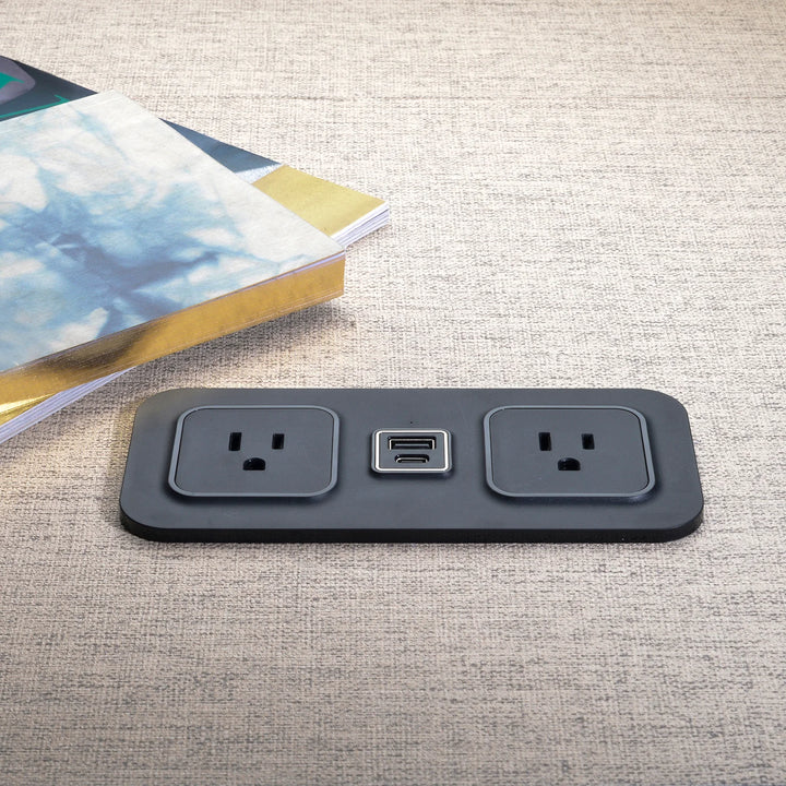 Brandstand BPEMD2 CubieMod Recessed Flush Mount Power Strip with Outlets and USB Ports 1-Year Warranty