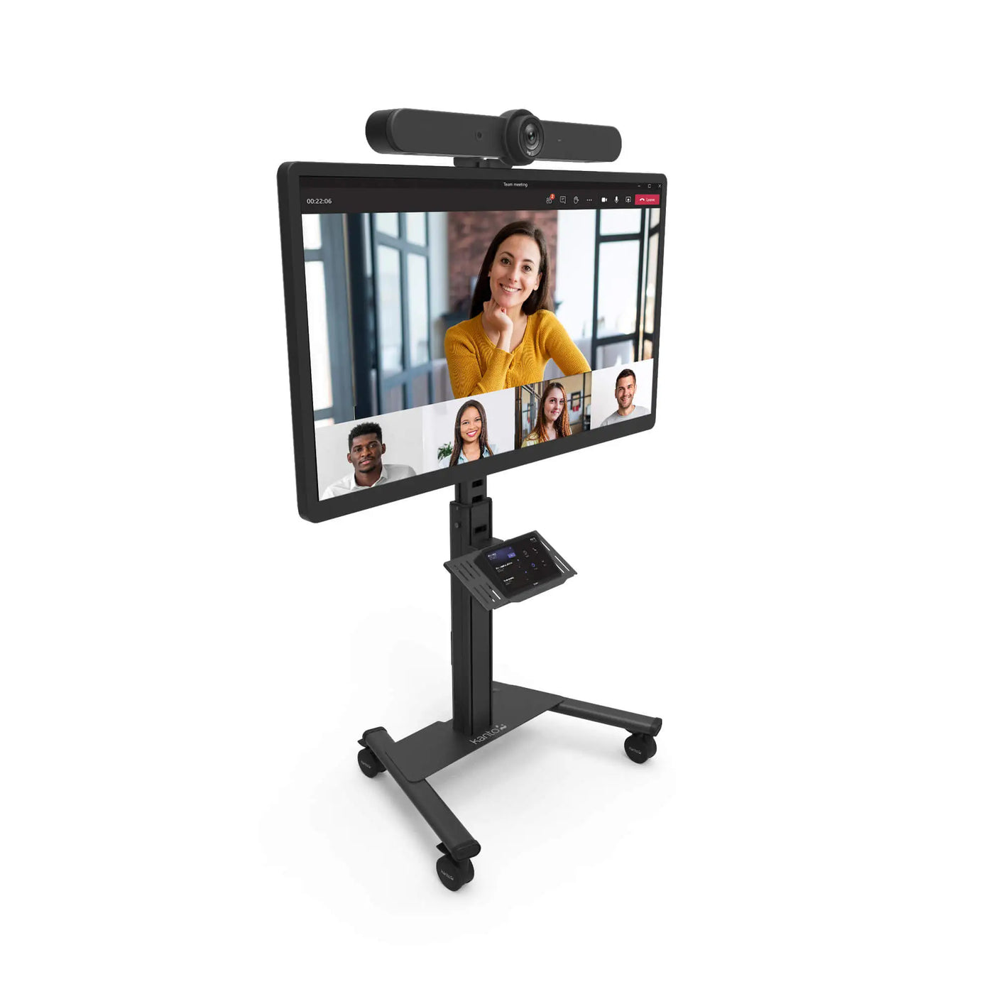 Kanto MPC77 Rolling AV Cart for All-in-One Video Conferencing Systems