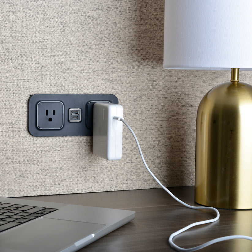 Brandstand BPEMD2 CubieMod Recessed Flush Mount Power Strip with Outlets and USB Ports 1-Year Warranty