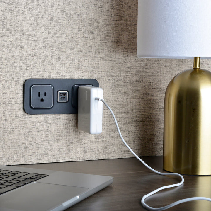 Brandstand BPEMD2 CubieMod Recessed Flush Mount Power Strip with Outlets and USB Ports 1-Year Warranty