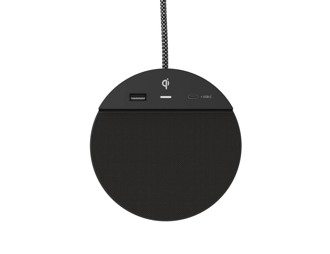 Nonstop NSC-BK Station C with 2 USB, Wireless Charging, Jetway Black, 1-Year Warranty