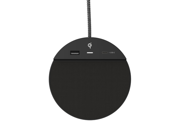 Nonstop NSC-BK Station C with 2 USB, Wireless Charging, Jetway Black, 1-Year Warranty