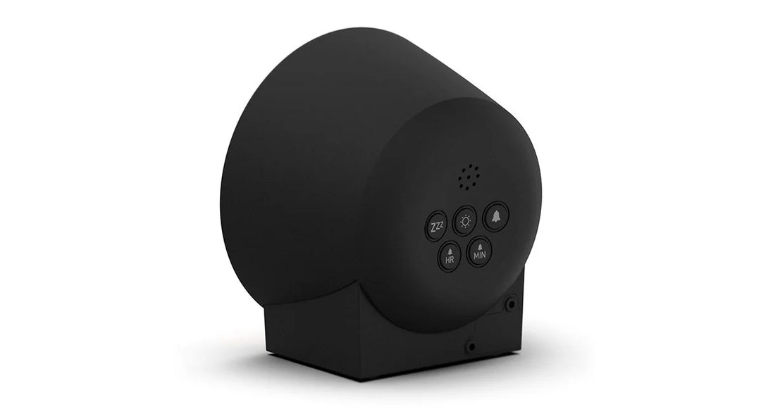 Nonstop NSO-BK Station O Alarm Clock with 2 USB, Jetway Black, 1-Year Warranty