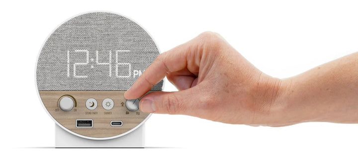 Nonstop Station R with 6 relaxation sounds and USB-C + USB-A charging, clock and gentlewake alarm