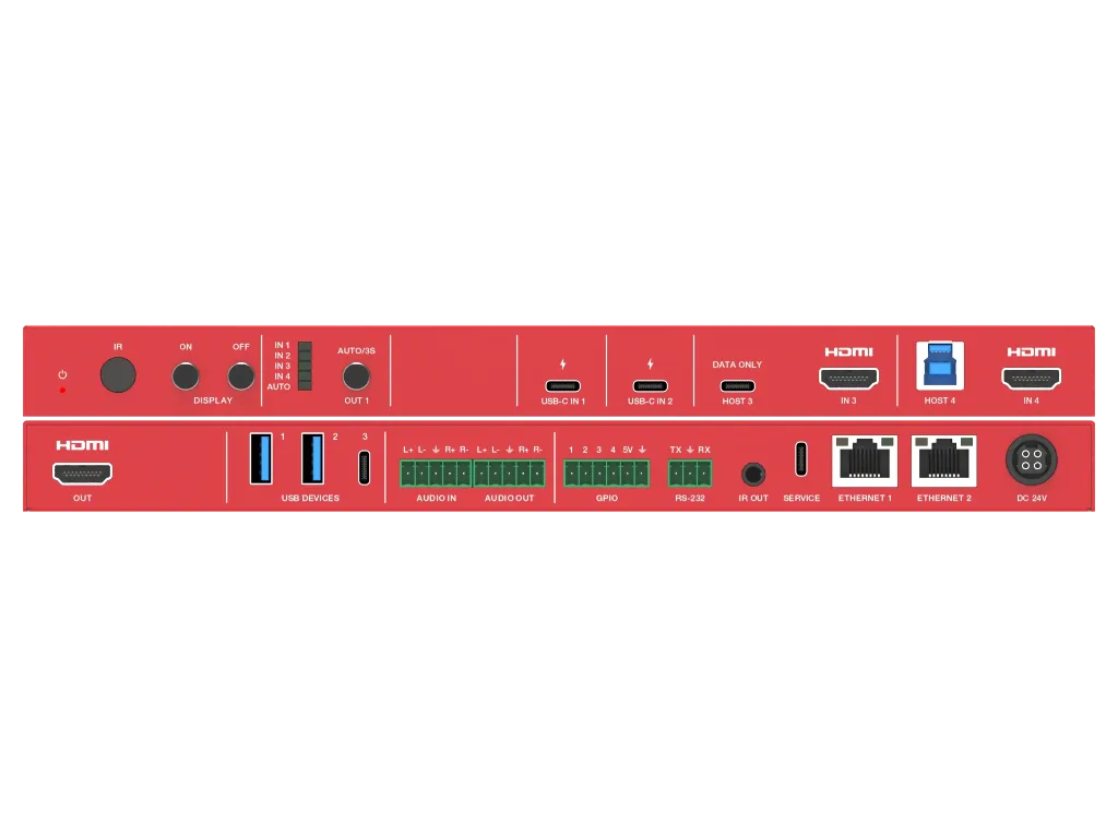 Rethink RAV-SW-4x1HU professional auto switcher with 2x USB-C &amp; 2x HDMI inputs Auto Switcher for Conference Room Video
