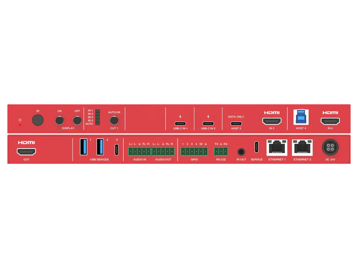 Rethink RAV-SW-4x1HU professional auto switcher with 2x USB-C &amp; 2x HDMI inputs Auto Switcher for Conference Room Video