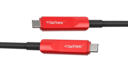 ReThink AV RAV-CA-USB-C/AOC/10m-FF 10m fiber optic fully featured USB Type-C active optical cable with adaptive support for 4 lane DP 2.1 or 2 lane DP 1.4