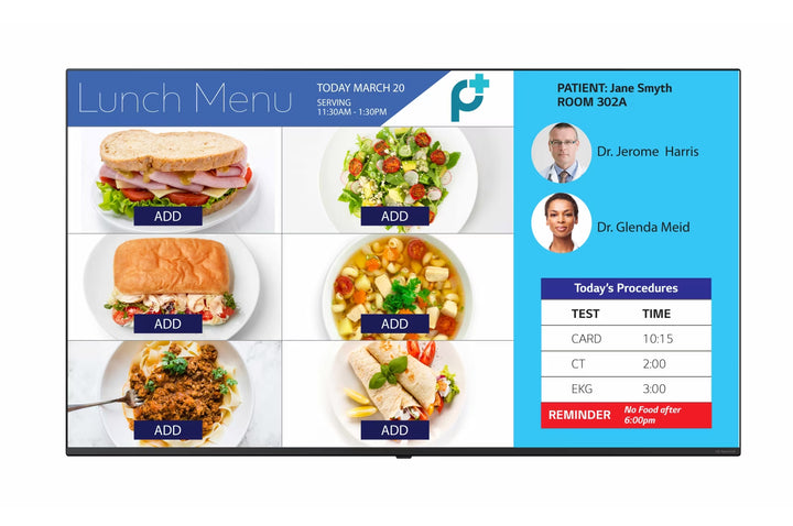 LG 4K 65” UR772M NanoCell Hospital TV with Pro:Centric, Slim Bezel and Group Telemedicine Ready