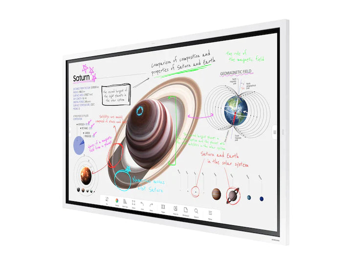 Samsung WM75B 75" Flip Pro Interactive Display Tilt Left View