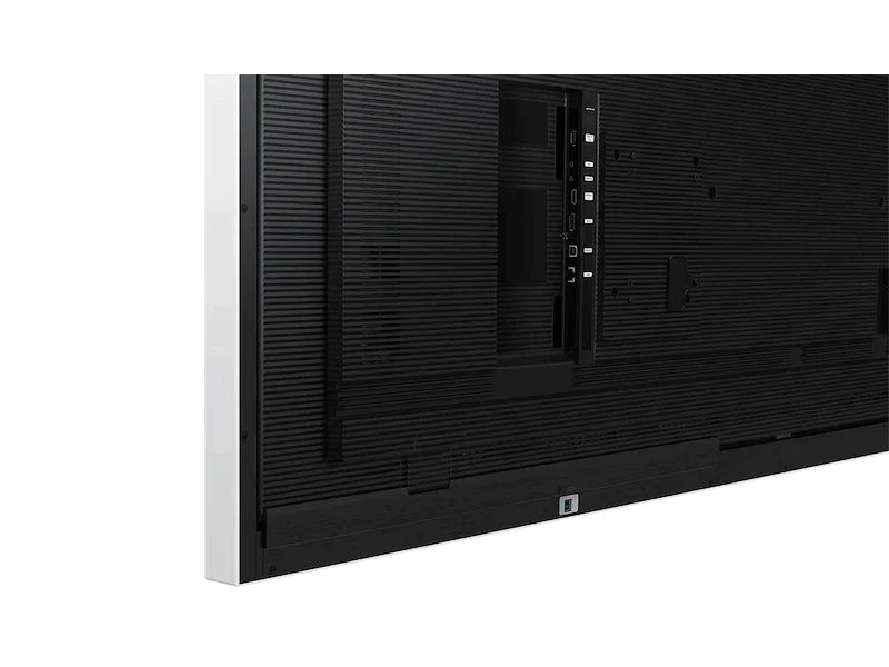 Samsung WM85B 85" Flip Pro Interactive Display Connectivity Ports Close Up