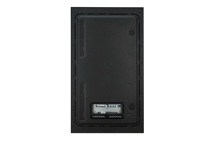 LG 49XE4F-M 49" High Brightness Outdoor Display Vertical Rear View Back of TV with Connectivity Ports