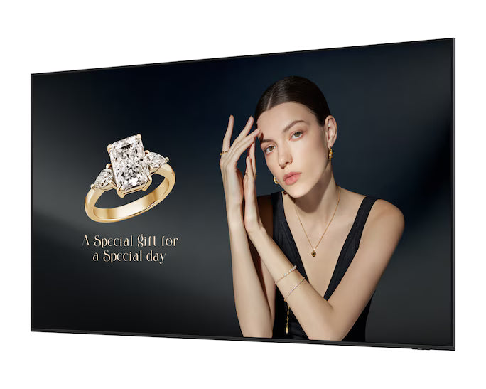Samsung 115" UHD Signage QHFX Display for Business with 24/7 Runtime, Anti-Glare and Super Slim Design