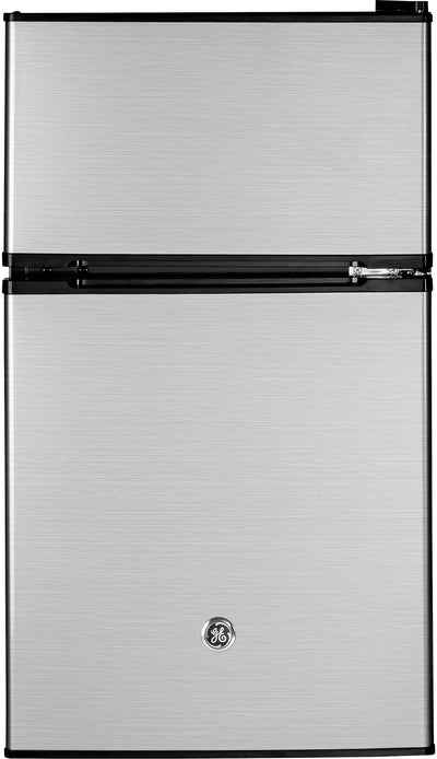 GE Appliances GDE03GLKLB Compact Refrigerator Freezer 3.1 Cu. Ft with 1-Year Warranty