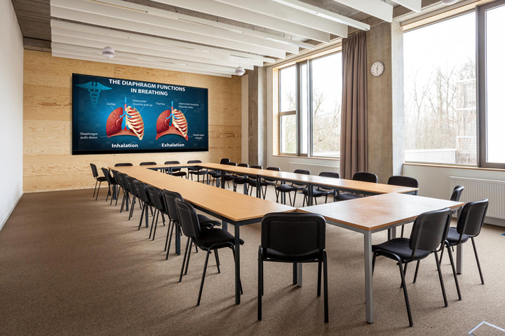 Planar UltraRes L Series 136" Full HD fine pixel pitch LED display.
